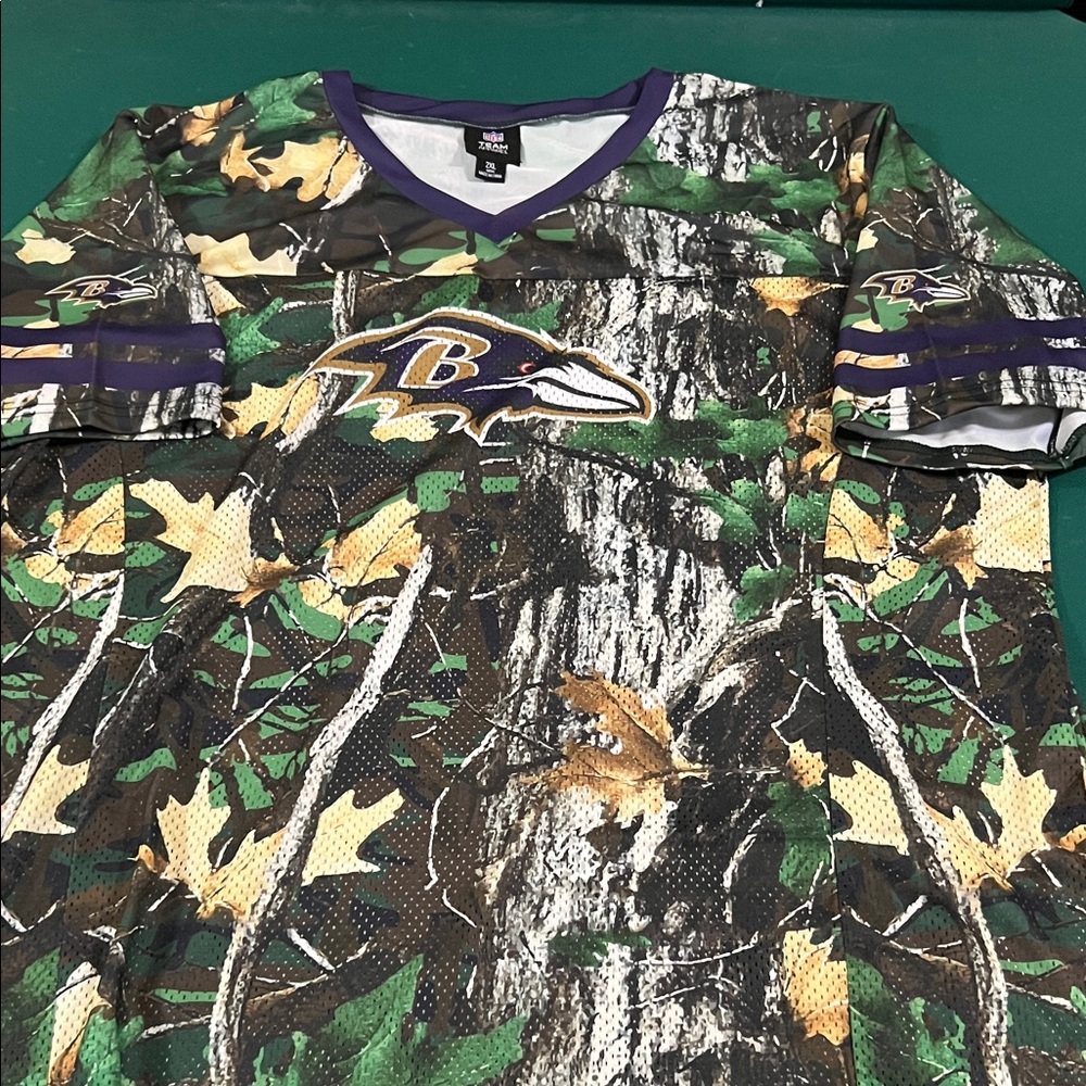 Baltimore ravens camo jersey tee